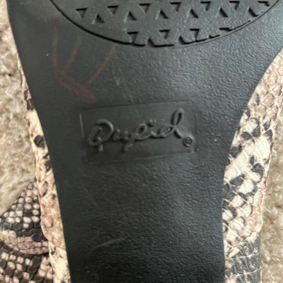 Qupid snake print ankle boots - Picture 4 of 4